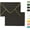 black gold, variant on Black 5x7 Envelopes 50 Pcs,  A7 Envelopes for Invitation, V-Flap with Gold Border for Baby Shower, Graduation, Announcements, 5.25 x 7.25 inches
