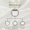 thumbnail image 6 of Superior 4-Piece Classic Black 530 Thread Count Egyptian Cotton Sheet Set, Full, 6 of 6