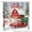 Color 5, variant on Merry Christmas Red Barn and Truck Shower Curtain with Snowman and Holiday Scene for Home Bathroom Bath Tub Decoration 72x72 inch