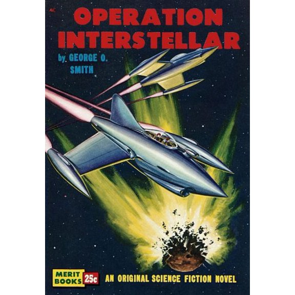 Vintage Sci Fi Operation Interstellar Canvas Art -  (24 x 36)