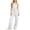 White, variant on Two Piece Sets for Women One Shoulder Sleeveless Top Elastic Waist Wide Leg Pants Breathable Daily Casual Solid Outfit Summer Sets