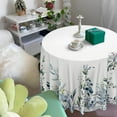 thumbnail image 5 of Eucalyptus Leaves Tablecloth Waterproof Fabric,Round Watercolor Oil-Proof Wrinkle Resistant Table Cover for Dining Table, Buffet Parties and Campin,Blue Leaves(60" inch Round), 5 of 6