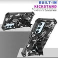 thumbnail image 4 of Slim Fit Phone Case for Samsung Galaxy A54 5G,Army Camouflage Durable Case with Military Grade Anti-Drop Protection and Built-in Kickstand Cover for Galaxy A54 5G,MC Black, 4 of 12