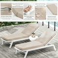 thumbnail image 7 of Pakunoda Chaise Lounge Cushions Set of 2, 72" x 21" x 4" Outdoor High-Density Foam Patio Furniture Lounger Replacement Cushions with Zipper Ties Water-Resistant for Pool, Sand, 7 of 7