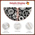 thumbnail image 3 of Rateoe Metallic Gears Pattern Christmas Tree Skirt with Ties , Christmas Tree Decorations, Farmhouse Christmas Decor Xmas Holiday Decorations-36", 3 of 6