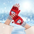 thumbnail image 4 of Up to 50% off Mens Winter Gloves USB Electric Gloves Electric Warm Gloves Christmas Gloves Knitted Half Finger Flap Christmas Gloves, 4 of 6