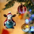 thumbnail image 6 of Pompotops Christmas Acrylic Mini Cute Cartoon Cow 2D Flat Christmas Tree Ornaments Car Pendant Christmas Tree Decorations, Xmas Home Decor, 6 of 6