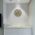 thumbnail image 5 of Yayeee Wall Clock Battery Operated 9.5" Silent Quartz Non-Ticking for Living Room Decor, Black Lines, 5 of 8