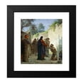 thumbnail image 2 of Carl Bloch 12x13 Black Modern Framed Museum Art Print Titled - Christ Healing the Blind Man, 2 of 5