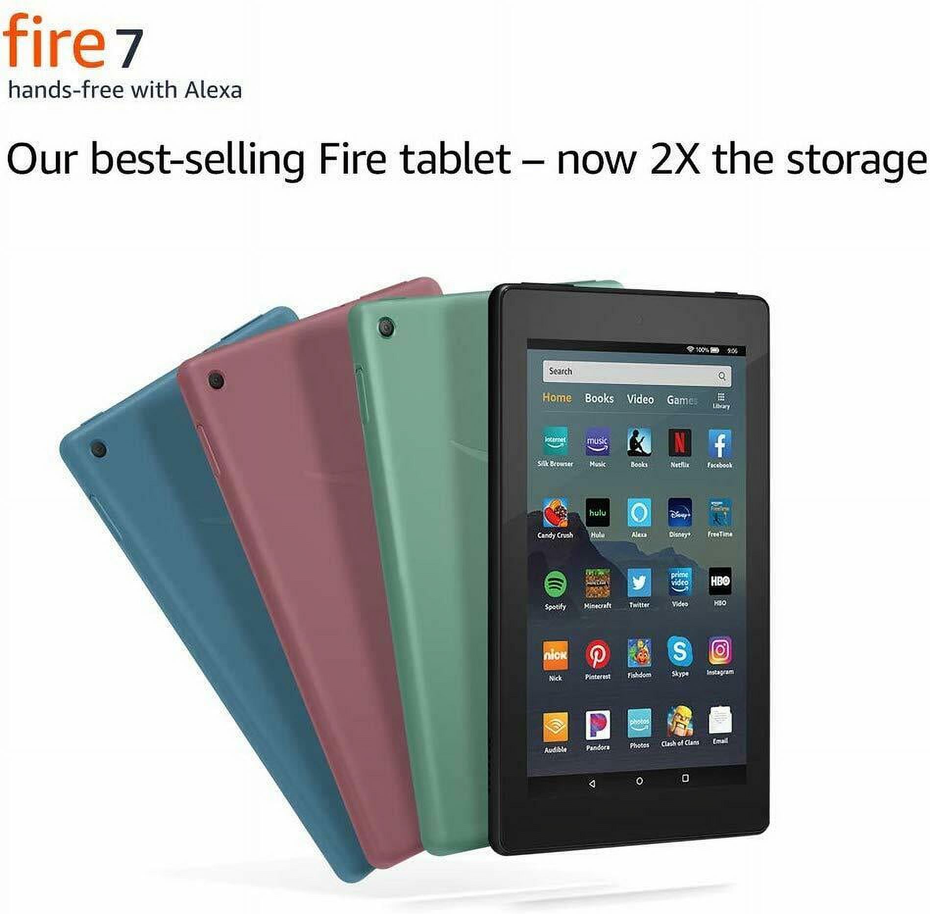 Fire7, 7" Tablet - 16GB (2019) - Black M8S26G - image 2 of 2