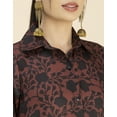 thumbnail image 5 of Moomaya Womens Button Down Midi Dress, Collared Neck, Quarter Sleeves Dress, 5 of 8