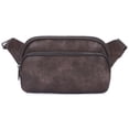 thumbnail image 3 of HKCLUF Belt Bag for Women Vegan Leather Belt Bag with Adjustable Strap Unisex Triple Zip, 3 of 8