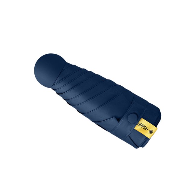 Paraguas lluvioso Wosthever Mini sombrilla Protección solar ligero Azul marino