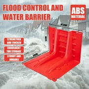 10 Pcs Flood Protection Barrier, Abs L-Shaped Baffle Flood Barriers, Removable Flood Panels Mobile Flood Protection Panels, Flood Barrier for Shopping Malls, Subway Stations, Garages, Dams
