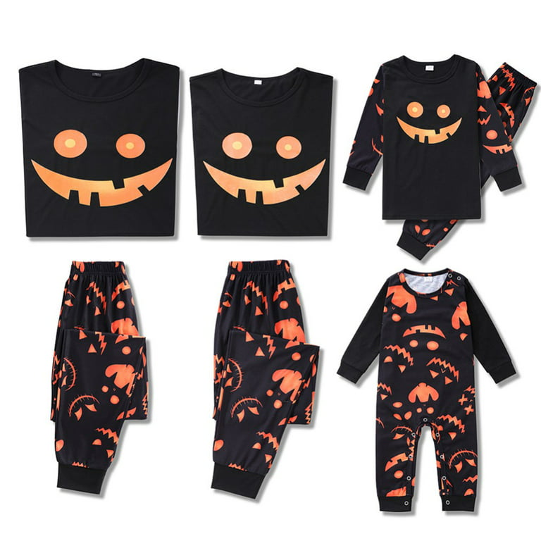 HGps8w Family Halloween Pjs Matching Sets - 2023 Cute Pumpkin