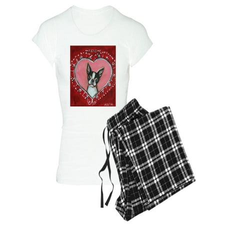 

CafePress - Boston Terrier Valentine Xoxo Pajamas - Women s Light Pajamas