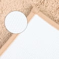 thumbnail image 4 of Unique Bargains Soft Stripe Bathroom Rug Rubber Backing Quick Dry Bath Rug Khaki 20" x 32", 4 of 7