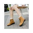 thumbnail image 3 of Lacyhop Boots Warm Winter Women Ankle Boots Booties Combat Lace Up Shoes, 3 of 6