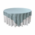thumbnail image 2 of LA Linen TCpop72x72-BlueLgtP18 Polyester Poplin Square Tablecloth, Light Blue - 72 x 72 in., 2 of 4