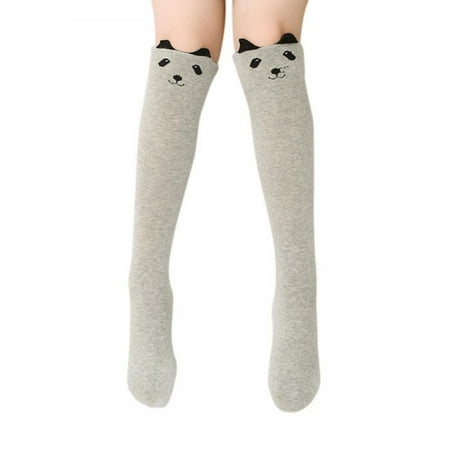 

Brand Clearance! Girls Socks Cotton Over Calf Knee High Socks (Cartoon Animal Panda Cat Bear Fox) Cartoon Animal Cat Bear Fox Cotton over Calf Knee High Socks