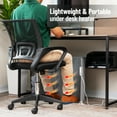 thumbnail image 2 of Mind Reader Under Desk Space Heater, Foldable Electric Foot Warmer Panel with Thermostat, Timer & Auto Shut Off, Portable Heater for Office or Home, Fabric, Gray, 2 of 7