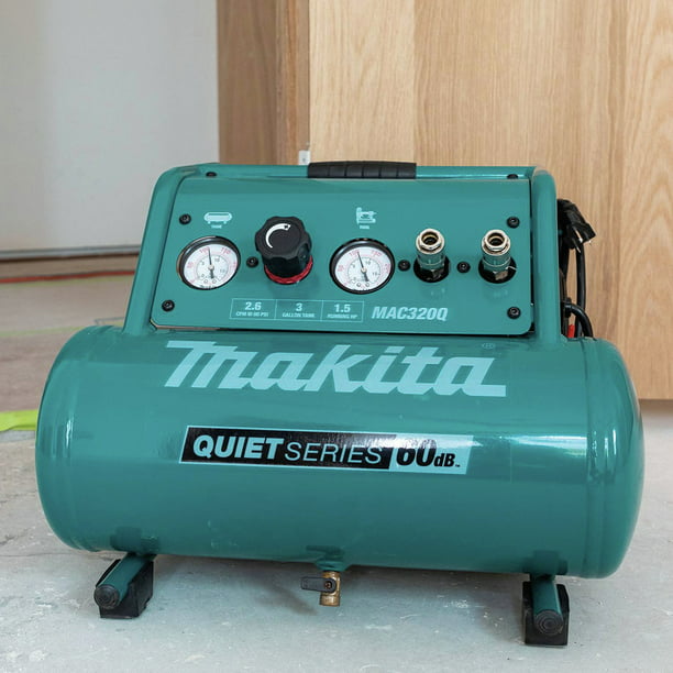 Makita MAC320Q Quiet Series 1-1/2 Gallon Oil-Free Hand Air Compressor -