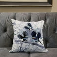 thumbnail image 5 of Flying Birds Indoor/Outdoor Pillow with Removable Cover in Black White18x18, 5 of 5