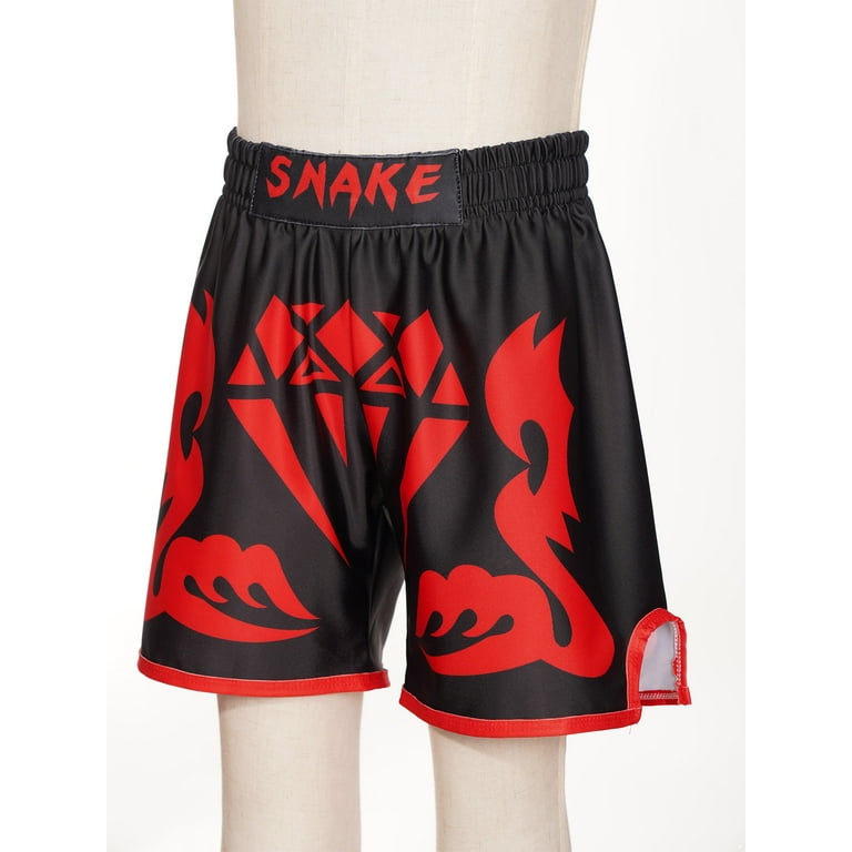 Sxiwei Kids Boys Girls Boxing Shorts Muay Thai Shorts Kickboxing MMA Gym  Training Trunks Type I 3XL/140