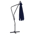 thumbnail image 4 of CorLiving Solward 10ft Tilting Cantilever Patio Umbrella with Steel Frame and 6 Support Arms, Navy Blue, 4 of 7