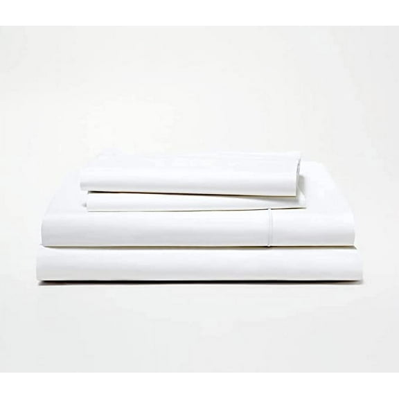 EASYCOT 1000 TC 100% Soft Egypitan Cotton White Solid - 15" Deep pocket Sheet Set King Size Breathable & Cooling Bed Sheet Sets