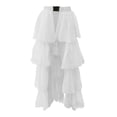 thumbnail image 4 of JIAYUE Women's Skirts Ankle-Length Party Style Mesh Patchwork Ball Gown Solid Color Prom Dresses Female Stylish Skirt, 4 of 4