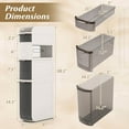thumbnail image 3 of Costway 5-Tier Narrow Bathroom Storage Cabinet with Drawers Tissue Box Wheels for Kitchen, 3 of 10