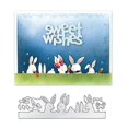 thumbnail image 4 of Cute Cartoon Rabbit Metal Cutting Dies Stencil Scrapbooking Diy Album Stamp Paper Card Embossing Decor Craft, 4 of 5