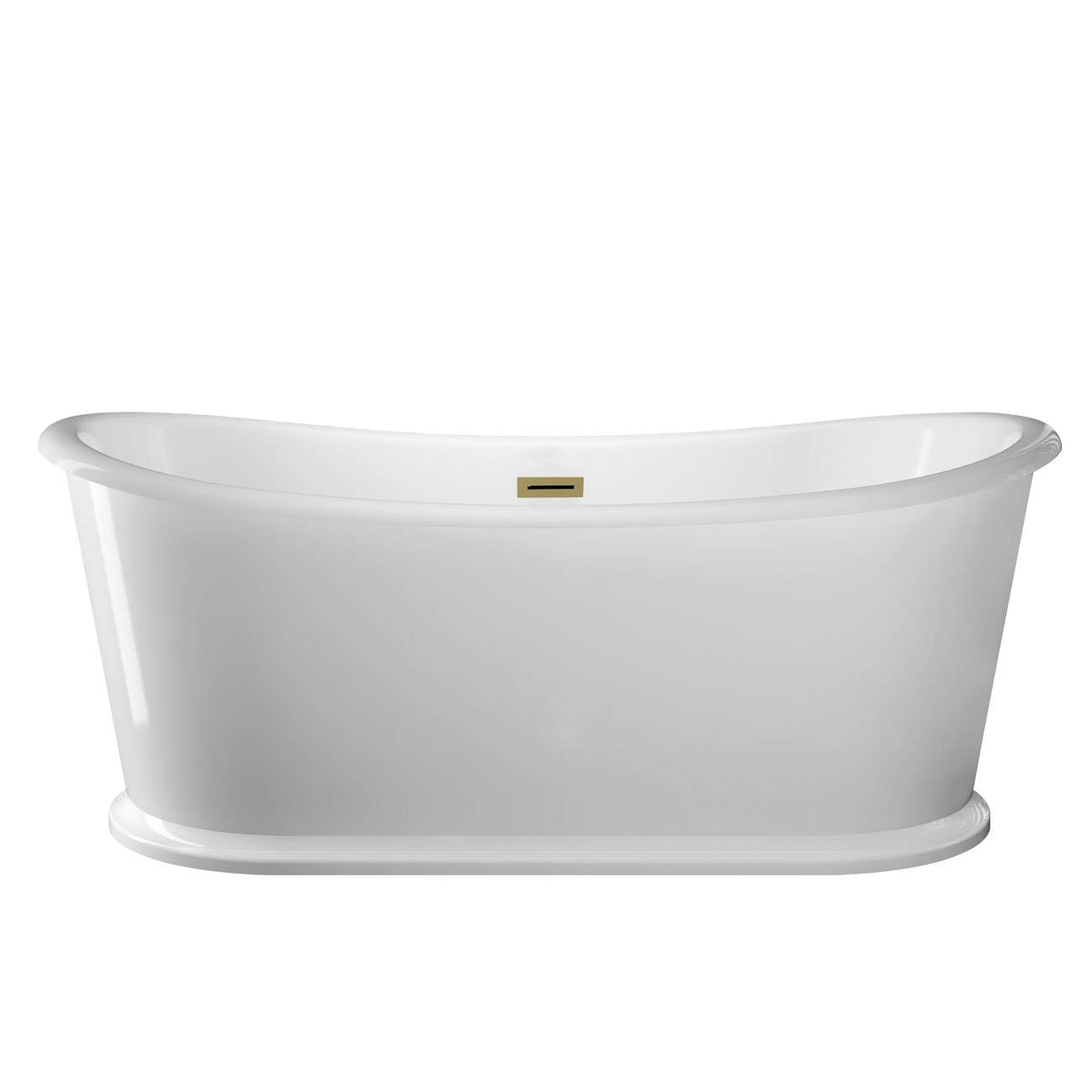 Valeta 69 Inch Acrylic Double Slipper Freestanding Tub