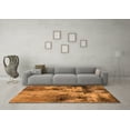 thumbnail image 3 of Ahgly Company Indoor Square Oriental Orange Industrial Area Rugs, 6' Square, 3 of 4