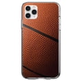 thumbnail image 1 of DistinctInk Clear Shockproof Hybrid Case for iPhone 13 Pro MAX (6.7" Screen) - TPU Bumper, Acrylic Back, Tempered Glass Screen Protector - Basketball Photo - Show Your Love of Basketball, 1 of 2