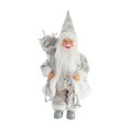 thumbnail image 2 of Colección de adornos de figuras de Papá Noel navideño Figura de Papá Noel de pie para Sostenga la campana de plata, 2 of 9
