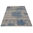 thumbnail image 5 of RUGSOTIC CARPETS MACHINE MADE HEATSET POLYPROPYLENE AREA RUGS - 4'x6', Rectangle Shape, Beige Blue Color, Contemporary Modern Design, High Pile Machine Made Area Rugs for Living Room (M00005), 5 of 5