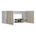 thumbnail image 5 of CoSoTower Wall Cabinet Toran, Two Shelves, Double Door, White / Light Gray Finish, 5 of 7