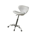 thumbnail image 4 of jifeng Tabouret de Bar Réglable Chaise de Réception Rembourrée Tabouret Roulant Moderne Gris, 4 of 9