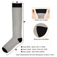 thumbnail image 3 of Haosy Compression Socks for Men Women Knee High Running Socks for Nurse Hiking Recovery Travel Athletic 2 Pairs Grey, 3 of 9