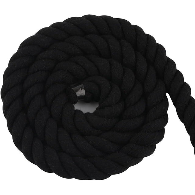 Yazoeia 3.28 Yards Natural Twisted Cotton Rope, Macrame Cord Natural Cotton Rope, 3 Strand Solid Colors Braided Cotton String for Craft Knitting Thread Wall Hanging and DIY Crafts, 20mm