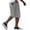 Gray -AC03, variant on Nestiefly Mens Corduroy Shorts Casual Relaxed Fit Elastic Waist Drawstring Summer Beach Lightweight Comfort Shorts Black 2XL
