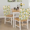thumbnail image 5 of Lemon Tree Branches Chair Covers Set of 8 Farmhouse Summer White Floral Rustic Linen Chair Back Covers Stretch Removable Washable Slipcovers Protector for Dining Room Kitchen Party Decor, 5 of 9