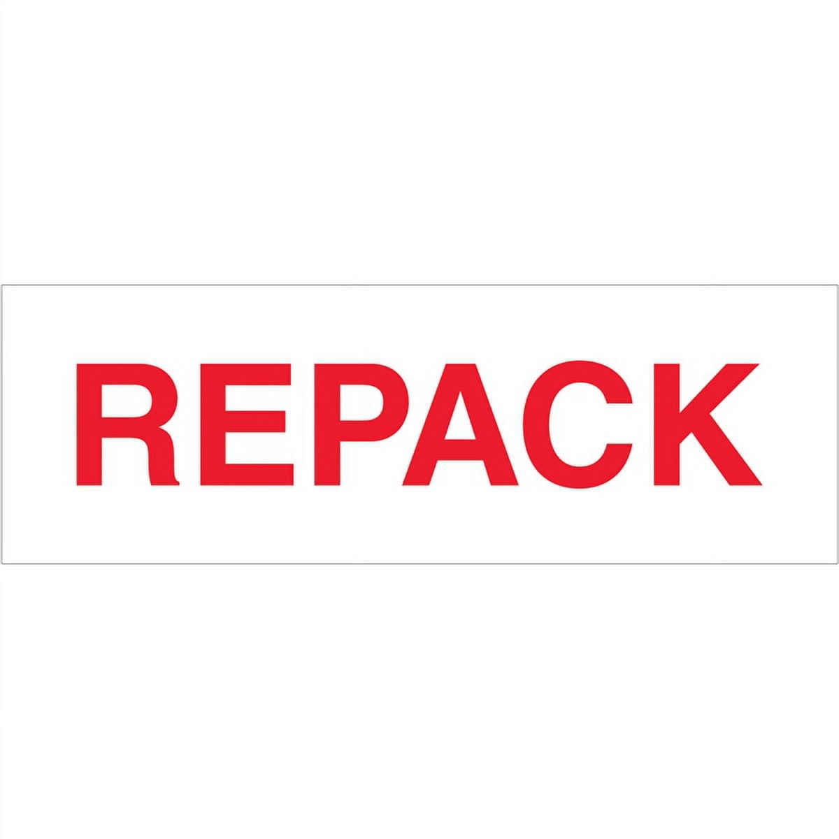 Tape Logic Pre-Printed Packing Tape White - Repack 2" X 110 Yard Roll (36 Roll/Case)