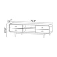 thumbnail image 7 of Pemberly Row Mid-Century Solid Wood TV Stand for TVs up to 65" in Brown, 7 of 7
