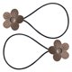 thumbnail image 3 of Corbata de cortina, cuerda decorativa para ventana, correa de adsorción de cortinas de flores de metal para baño de oficina, cobre rojo 2 Piezas Advancent HA002832-01, 3 of 6
