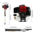 thumbnail image 3 of Anqidi 10 in 1 Grass Trimmer Brush Cutter, 52CC 2-Stroke Gas Hedge Trimmer, Single Cylinder Air-cooled, 3 of 12