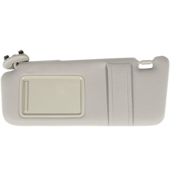 CCIYU 74320-06780-E0 Beige Windshield Sun Visor Mirror Left Driver Side Replacement fit for Toyota Camry Automobile Sun Visor Assembly 2006 2007 2008 2009 2010 2011