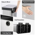 thumbnail image 3 of 16 Gallon/ 60L Dual Kitchen Trash Can, 2x8 Gallon Stainless Steel Double Garbage Can with Inner Bucket, Two Compartment Step Recycle Bin with Soft-Close Lid for Kitchen, Office, 3 of 7